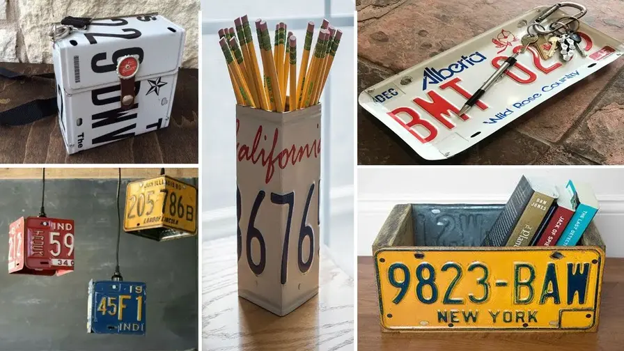 license plate art ideas